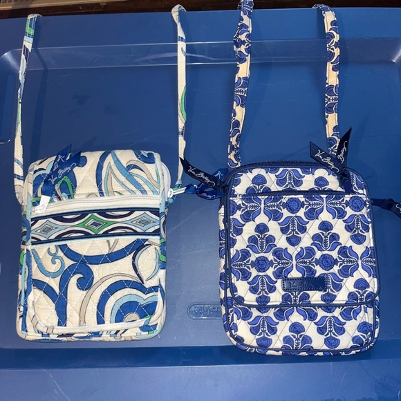 Vera Bradley Blue and Cream Crossbody Bags - Picture 1 of 1